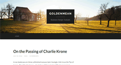 Desktop Screenshot of goldenmean.com